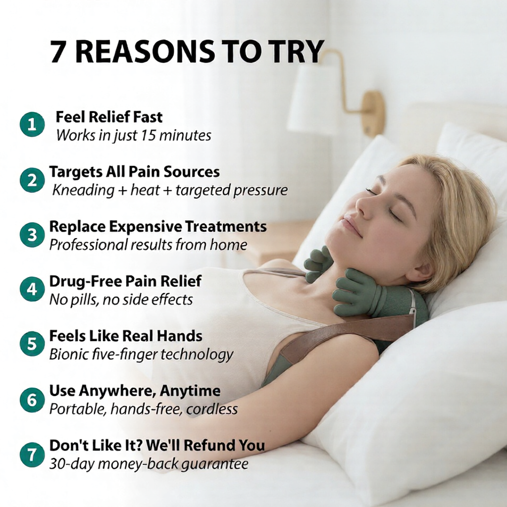 Lumara™ - Bionic Hand Massager For Neck & Shoulder Pain